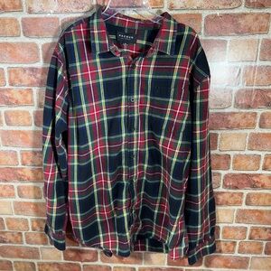PacSun Men's Multicolor Plaid Button-Down Shirt
